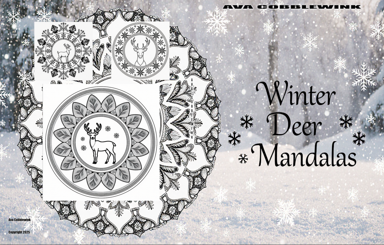 Winter Deer Mandalas